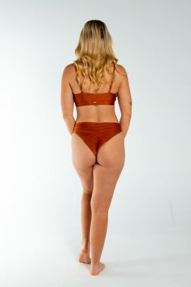 AMBR Designs Hook Crop Top Bronze M