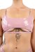 Naughty Thoughts Sinner Top Underboob Vinile Rosa XS