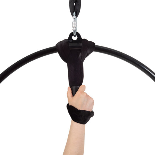 Bundle PoleSports Rundschlinge zur Aufhängung von Aerial Hoops Schwarz Samt