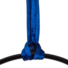 Ensemble PoleSports Sangle dattache ronde avec housse velours pour suspension aérienne Bleu