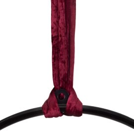 Bundle PoleSports Rundschlinge zur Aufhängung von Aerial Hoops Rot Samt
