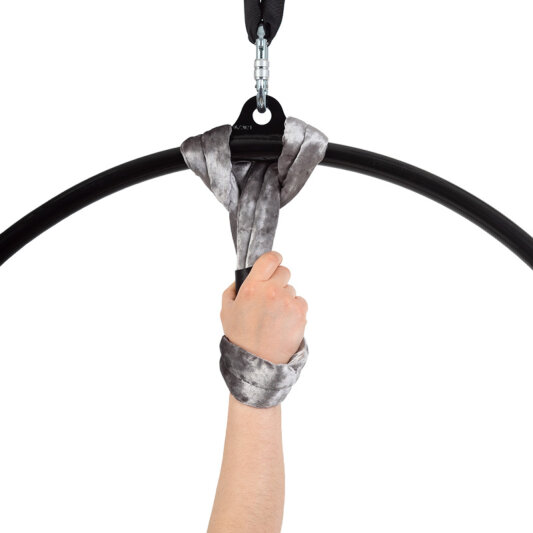 Bundle PoleSports Rundschlinge zur Aufhängung von Aerial Hoops Silber Samt