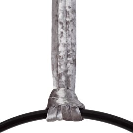 Bundle PoleSports Rundschlinge zur Aufhängung von Aerial Hoops Silber Samt