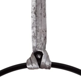 Bundle PoleSports Rundschlinge zur Aufhängung von Aerial Hoops Silber Samt