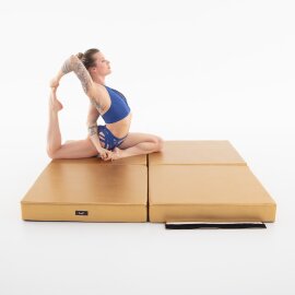 Pole Dance Matte Lupit Pole PREMIUM Multi Use Quadratisch 150 cm Gold