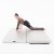 Pole Dance Matte Lupit Pole PREMIUM Multi Use Quadratisch 150 cm Silber