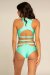 Paradise Chick Top Miami Wrap Lime XS