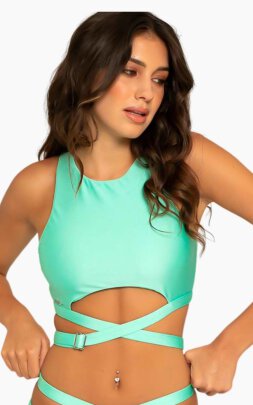 Paradise Chick Top Miami Wrap Lime S