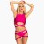 Paradise Chick Shorts Miami Garter Berry M