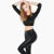 Paradise Chick Leggings Superhero Sticky High Waist Leopard Schwarz