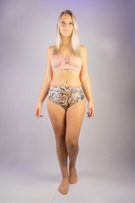 REV ACTIV Top Moon Beige mit Schleife XL