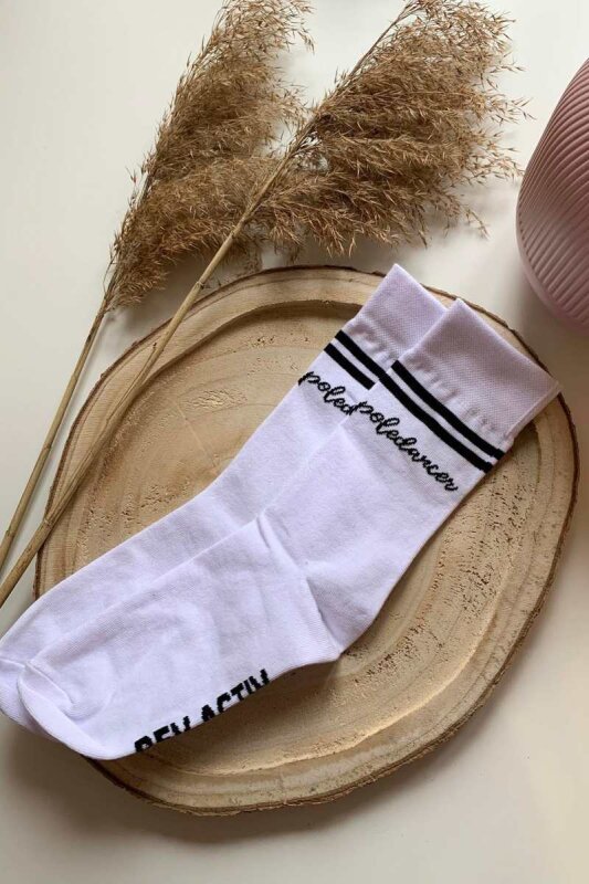REV ACTIV Socken Poledancer Weiß Schwarz