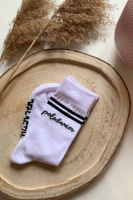 REV ACTIV Socken Poledancer Weiß Schwarz