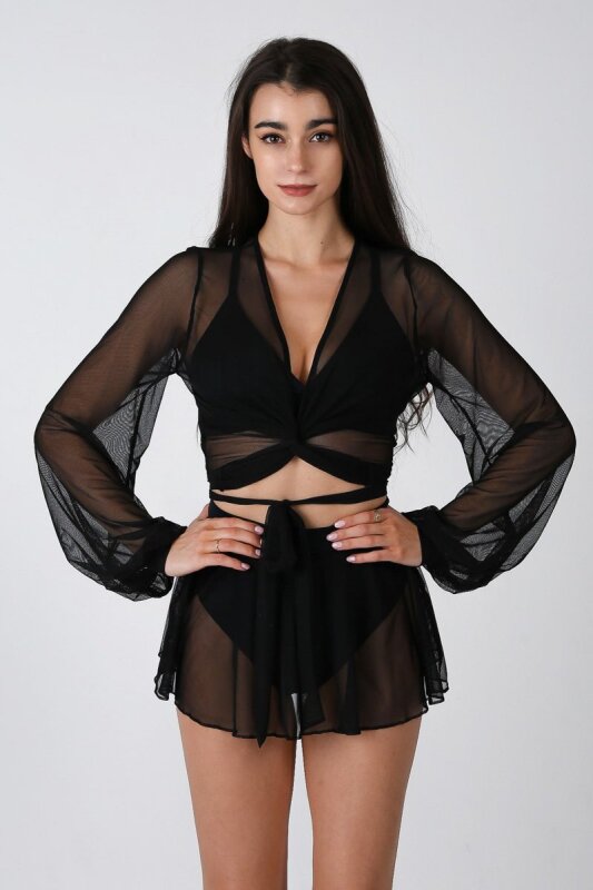 REV ACTIV Shorts mit Rock With Pleasure Schwarz L