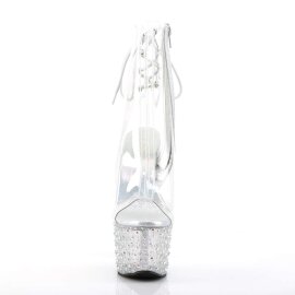 Pleaser STARDANCE-1018C-7 Clear/Clear-Silver Multi RS...