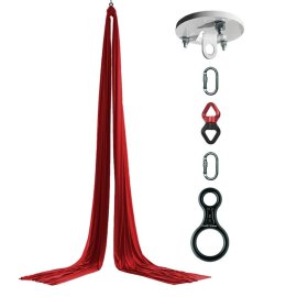 Pole Sports Aerial Silk incl. Ceiling Mount, Figure 8 and...