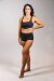 Off the Pole Crop Top Denim Schwarz XS