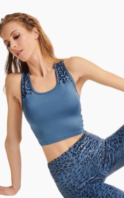 Paradise Chick Tank Top Superhero Sticky Dusty Blue