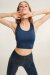 Paradise Chick Tank Top Superhero Sticky Denim Blue