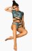 Paradise Chick Wrap Top Frankie Petrol