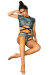 Paradise Chick Wrap Top Frankie Petrol