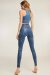 Paradise Chick Tank Top Superhero Sticky Dusty Blue XS