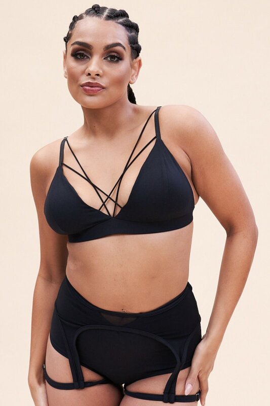 Lunalae Top Lily Schwarz