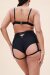 Lunalae Shorts High Waist Cora Schwarz