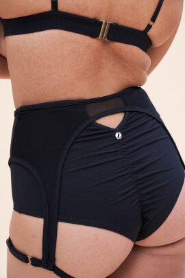 Lunalae Shorts High Waist Cora Schwarz XS