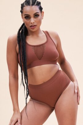 Lunalae Top Gaby Seamless Braun M