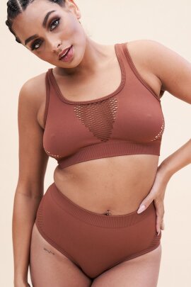 Lunalae Top Gaby Seamless Braun M