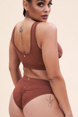 Lunalae Top Gaby Seamless Braun M