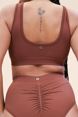 Lunalae Top Gaby Seamless Braun L
