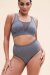 Lunalae Shorts High Waist Leah Seamless Grau S