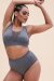 Lunalae Shorts High Waist Leah Seamless Grau S