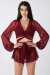 REV ACTIV Shorts mit Rock With Pleasure Weinrot