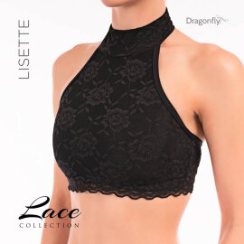 Dragonfly Top Lisette Lace Black XS