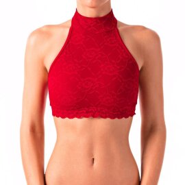 Dragonfly Top Lisette Lace Red XS