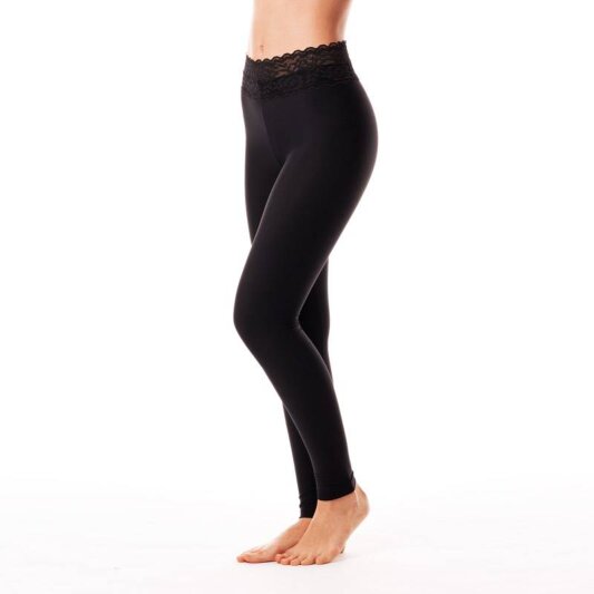Dragonfly Leggings Adriana Lace Black M