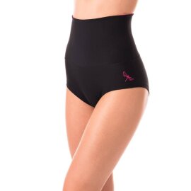 Dragonfly High Waist Shorts Betty S Schwarz / Pink