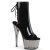 Pleaser ADORE-1018T Plateau Ankle Boots Patent Smoke Black