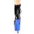 Pleaser ADORE-1020 Plateau Stiefeletten Lack Chrom Schwarz Blau