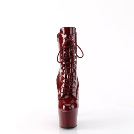 Pleaser ADORE-1020 Plateau Ankle Boots Patent Burgundy