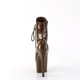 Pleaser ADORE-1020 Plateau Ankle Boots Patent Mocha