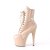 Pleaser ADORE-1020 Plateau Stiefeletten Lack Beige