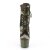 Pleaser ADORE-1020CAMO Plateau Stiefeletten Camouflage Grün