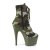 Pleaser ADORE-1020CAMO Plateau Ankle Boots Camouflage Green