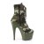 Pleaser ADORE-1020CAMO Plateau Stiefeletten Camouflage Grün