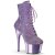 Pleaser ADORE-1020CHRS Plateau Ankle Boots Rhinestones Chrome Purple