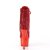 Pleaser ADORE-1020CHRS Plateau Stiefeletten Strass Chrom Rot